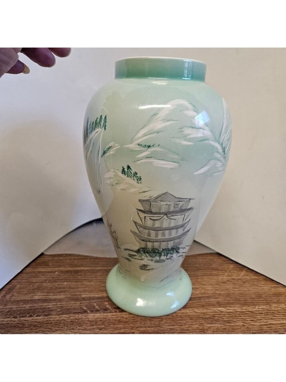 Pale Green Decorative Vase